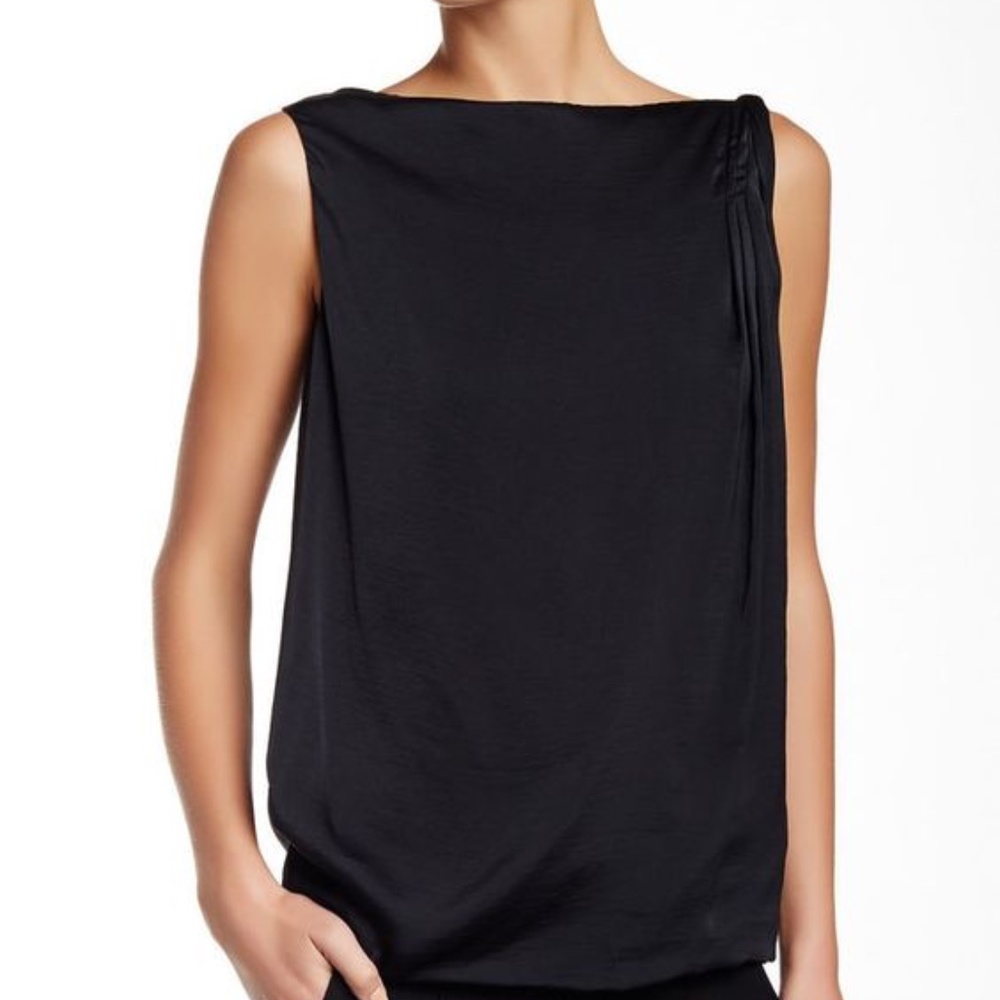 VINCE TWIST SHOULDER WOMEN BLOUSE SIZE 8